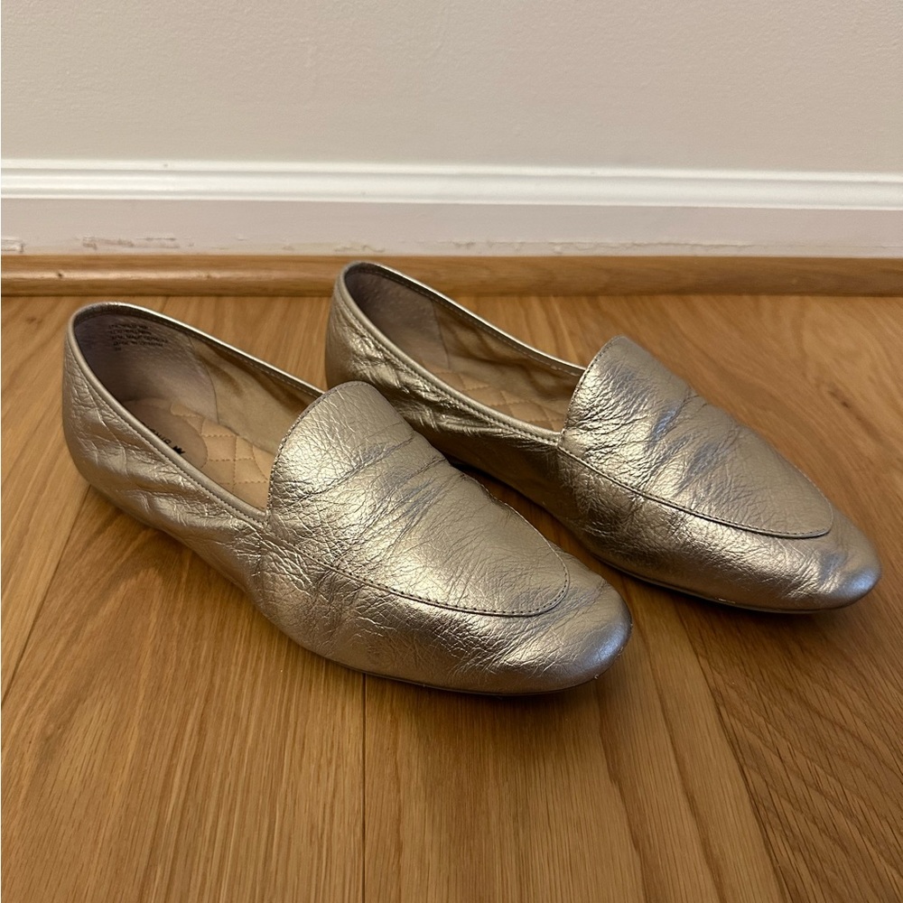 Birdies "The Vesper" Loafers – Gold Leather (10)